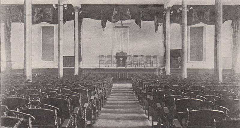 Giffels Auditorium, originally the Chapel, Cardinal Yearbook 1897